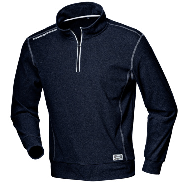 SIR Moleskin čierna pánska pracovná mikina stretch, pružná pre voľný pohyb