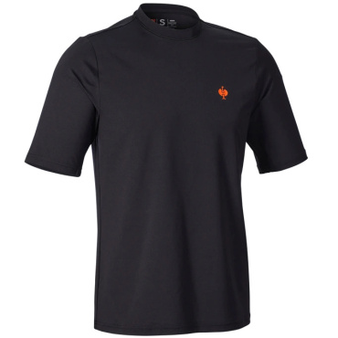 ENGELBERT STRAUSS čierne pánske priedušné funkčné tričko s UV ochranou 50+