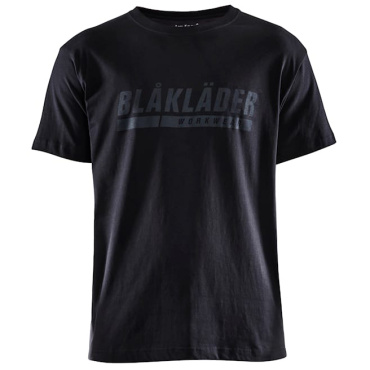 BLAKLADER Sweden Logo čierne pánske tričko 100% bavlna, pohodlné a priedušné