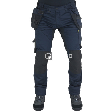 BLAKLADER Sweden Craftsman Stretch modré pánské pracovní kalhoty + kapsy