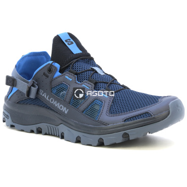SALOMON Techamphibian 5 modrá pánska letná outdoorová obuv, pohodlná a priedušná