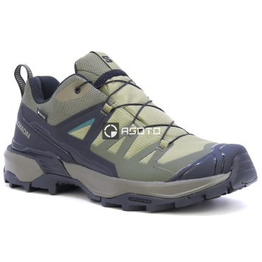 SALOMON X ULTRA 360 GTX olivová pánska outdoorová obuv s membránou Gore-Tex