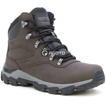 REGATTA Holcombe Classic hnedá pánska outdoorová kotníková obuv s membránou Isot