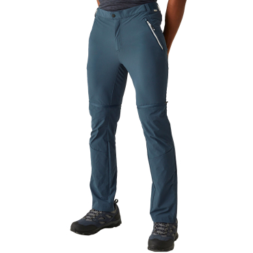 REGATTA Mountain Zip-Off modré pánské outdoor kalhoty odepínací nohavice