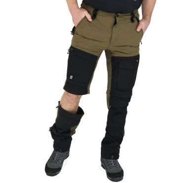 Asoto Vattern Zip-Off pánske hnedé outdoorové nohavice DWR s odopínacími nohavic
