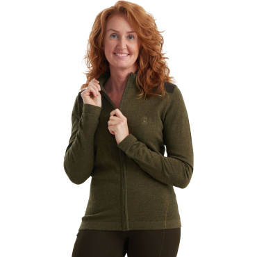 Deerhunter Denmark Lady Darlington olivový dámsky sveter z merino vlny