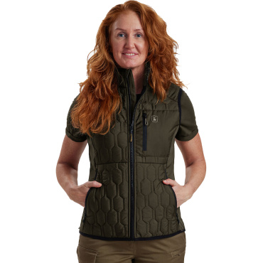 Deerhunter Denmark Lady Mossdale olivová dámska prešívaná vesta