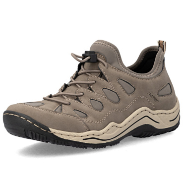 RIEKER L0551-64 béžové dámske pohodlné Antistress tenisky