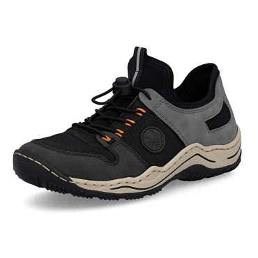 RIEKER L0593-00 čierne dámske pohodlné tenisky s technológiou Antistress