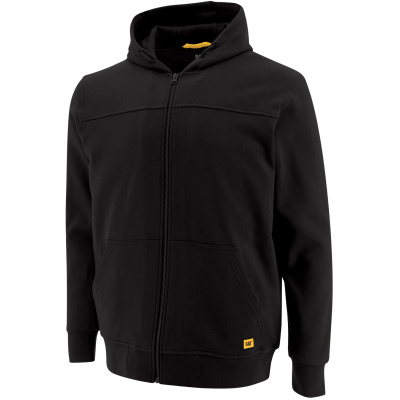 CATERPILLAR Lined Zip černá pánská mikina DWR voděodpudivá