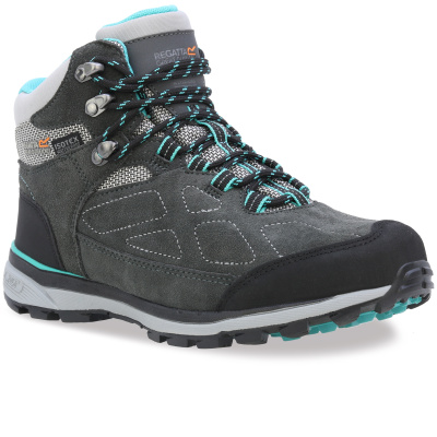 REGATTA Ldy Samaris Suede šedá dámská outdoor obuv + Isotex membrána