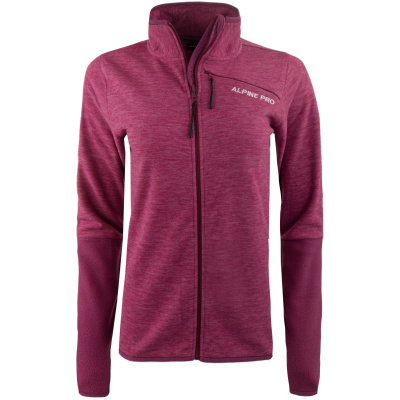ALPINE PRO Orfhana vínová dámská funkční outdoor mikina