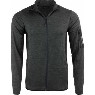 ALPINE PRO Irwes šedá pánská rychleschnoucí outdoor mikina