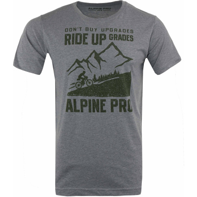 ALPINE PRO Zebaro šedé pánské triko