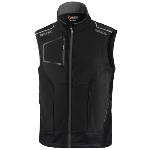 SPARCO TECH TW černá pánská softshell vesta