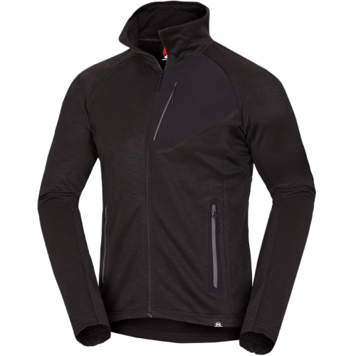 NORTHFINDER MI-34530R černá pánská funkční outdoor mikina Výprodej