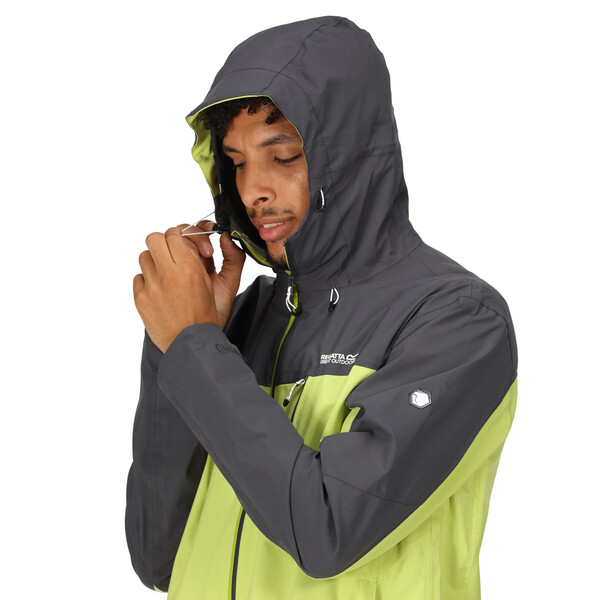 detail REGATTA Birchdale zelená pánská outdoor bunda Isotex membrána 10 000 mm