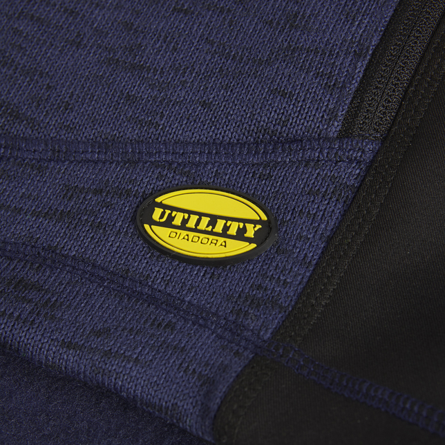 detail DIADORA Chicago modrá pánská pletená bunda