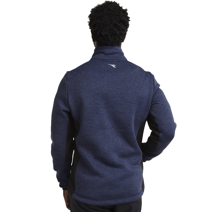 detail DIADORA Chicago modrá pánská pletená bunda