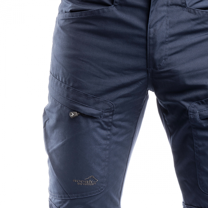 detail ARRAK SWEDEN Active Stretch modré pánské outdoor kalhoty voděodolné
