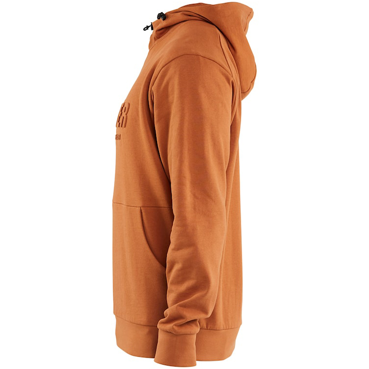 detail BLAKLADER pánska mikina s kapucňou s 3D logom, hrdzavej farby, 100 % bavlna, poh