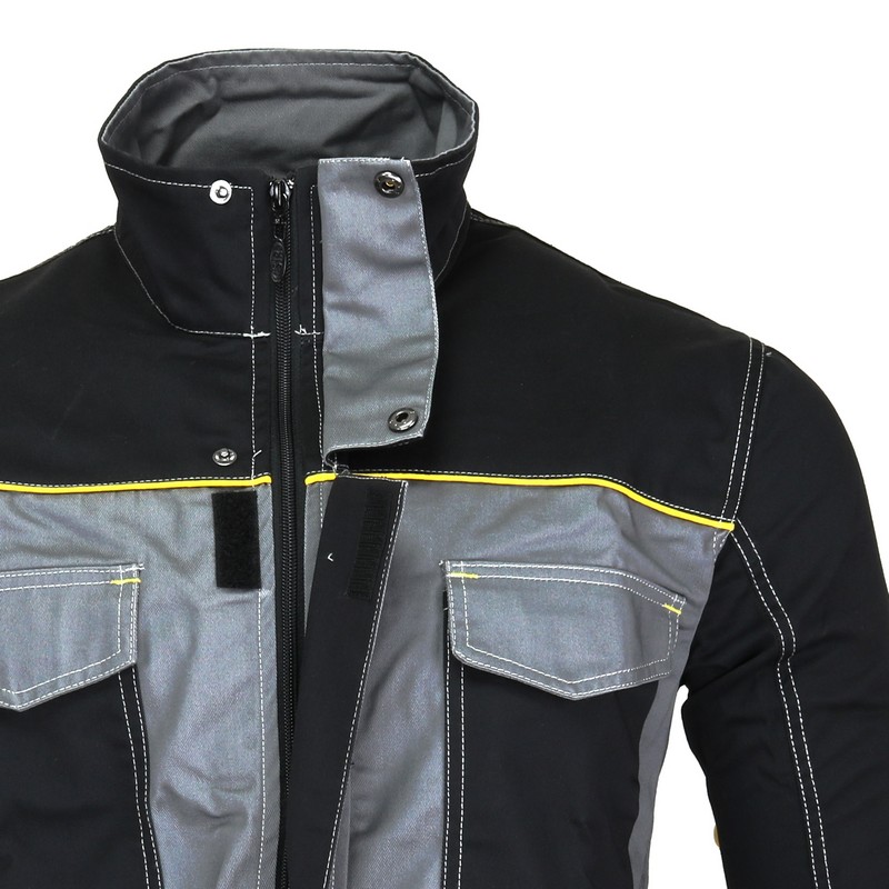 detail Pracovní bunda SIR Fusion 100% BA 31082 grey