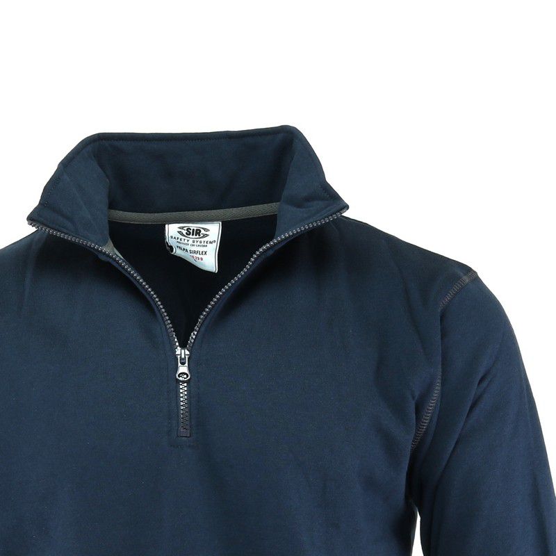 detail Pracovní mikina SIR Sirflex ZIP 34529B dk. blue
