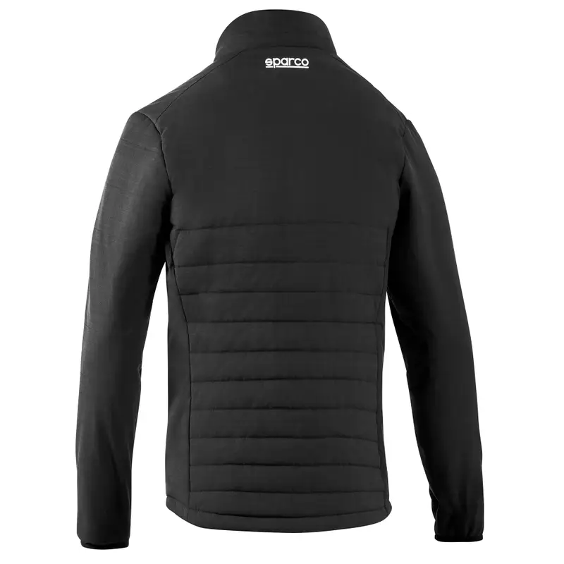 detail SPARCO Frame čierna pánska prešívaná bunda