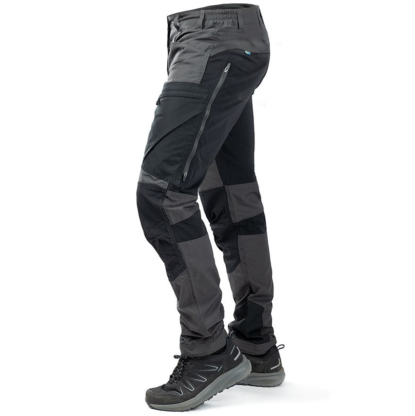 detail ARRAK Sweden Active sivé pánske outdoorové nohavice, vodeodolné, pružné a mimori