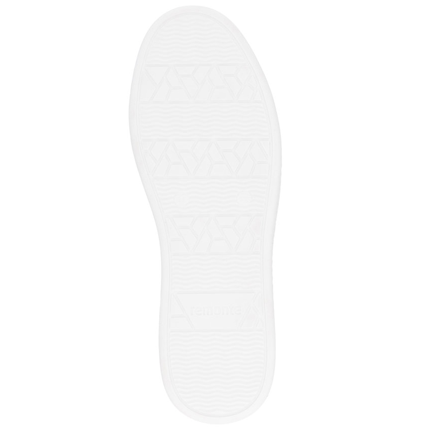 detail RIEKER Remonte D2E03-80 bílé dámské kožené tenisky