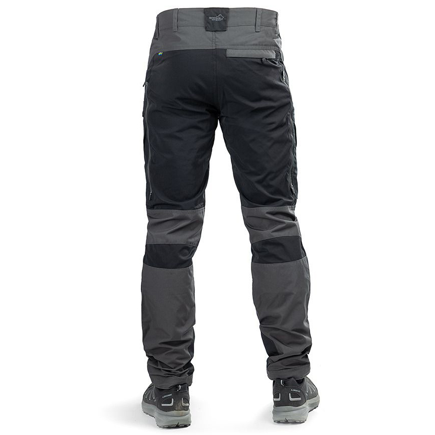 detail ARRAK Sweden Active sivé pánske outdoorové nohavice, vodeodolné, pružné a mimori
