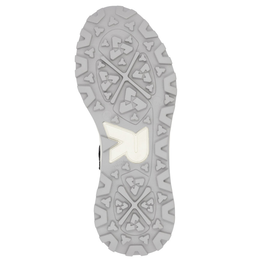 detail RIEKER U1300-00 šedé pánské kožené tenisky