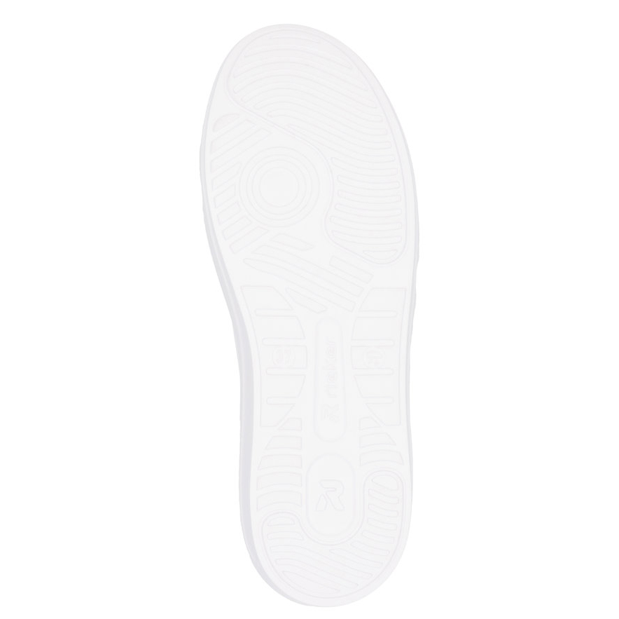 detail RIEKER W1202-83 dámské bílé kožené tenisky