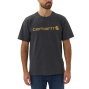 nahlad CARHARTT Core sivé pánske bavlnené tričko, voľný moderný strih, ikonická značka