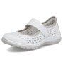nahlad RIEKER L32B5-82 biele dámske letné poltopánky, priedušné, Antistress podrážka