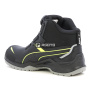 nahlad PUMA Krypton DISC MID S3 ESD čierna pánska kožená pracovná obuv s rýchloupínaním