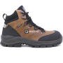 nahlad BICAP Argine Mid S7S hnedá pánska kožená pracovná obuv s membránou Respitex®