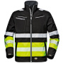 nahlad SIR Contrast Softshell HV černá pánská reflexní pracovní bunda