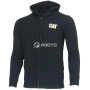 nahlad CATERPILLAR Midweight Banner Zip černá pánská mikina s kapucí celoroční