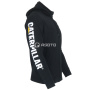 nahlad CATERPILLAR Midweight Banner Zip černá pánská mikina s kapucí celoroční