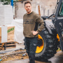 nahlad JCB Trade Crew olivová pánská pracovní mikina