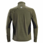 nahlad SNICKERS Mikrofleece Zip Stretch olivová pánská celoroční funkční mikina