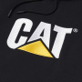 nahlad CATERPILLAR TM Hooded čierna pánska mikina s kapucňou a logom CAT