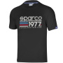nahlad SPARCO 1977 Motorsport Heritage černé pánské triko Stretch