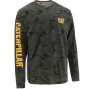 nahlad CATERPILLAR Trademark Banner L/S zelené pánské triko dl. rukáv