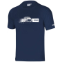 nahlad SPARCO T-Shirt WRT M-Sport modré pánské triko 100% Ba