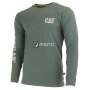 nahlad CATERPILLAR Trademark Banner L/S olivové pánská triko dlouhý rukáv
