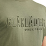 nahlad BLAKLADER Sweden 3D Logo zelené pánské profi triko 100% Ba