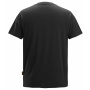nahlad SNICKERS Classic logo čierne pánske tričko 100% bavlna, pohodlné a priedušné