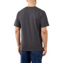 nahlad CARHARTT Pocket sivé pánske bavlnené tričko, voľný moderný strih, ikonická značk